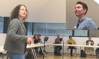 Anna Böhmer and Martin Dienwiebel at the YIN Day 2022